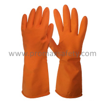 45g DIP Flocked Orange Household Latex Glove